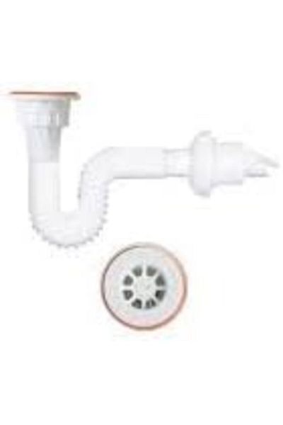 STOREMAX Muartshop Bellows Sink Siphon Plastic Strainer with Check Valve 871301