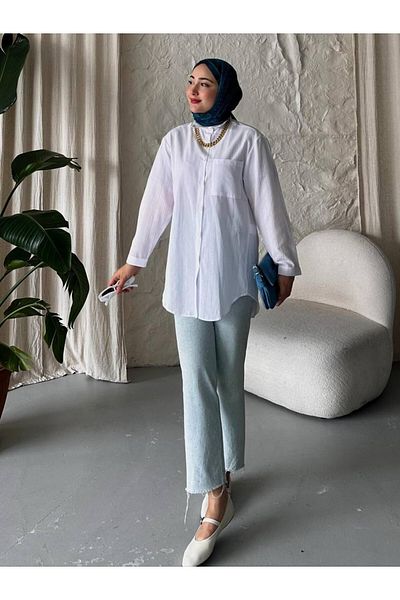 TANISA Serelina Long Sleeve Unlined Summer Shirt Tns-4142