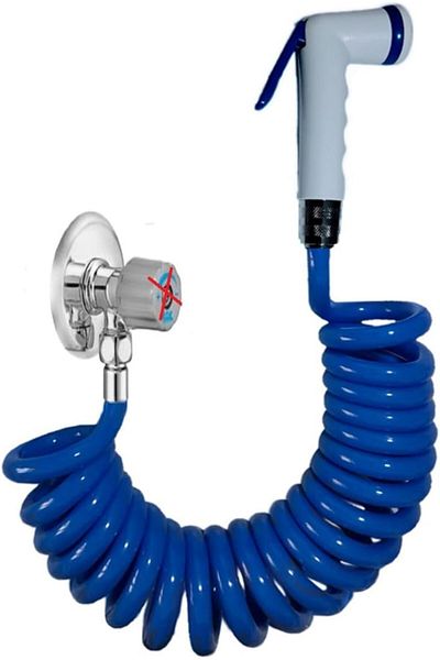 STOREMAX Bystoreby Spiral Bidet Matic Hose Set 250 cm (Blue) Newdesing 646268