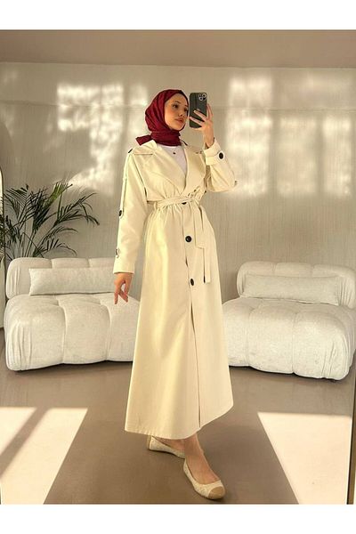 TANISA Alviera Long Trench Coat Tns-4325