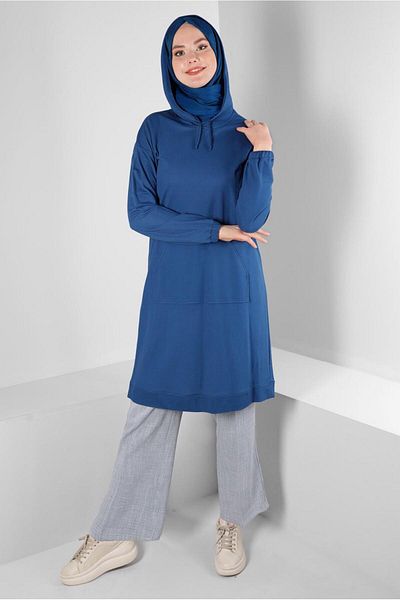 Alvina TUNIC WITH HOODED CUFFS RUBBER 43619