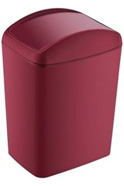 STOREMAX Mu-Artshop Soft Garbage Bin Swivel Lid 5 Lt Carmen Red Tnca 871301