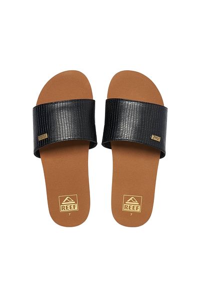 Reef Sandalen Bliss Nights Slide Pantoletten Mit Veganem Lederriemen