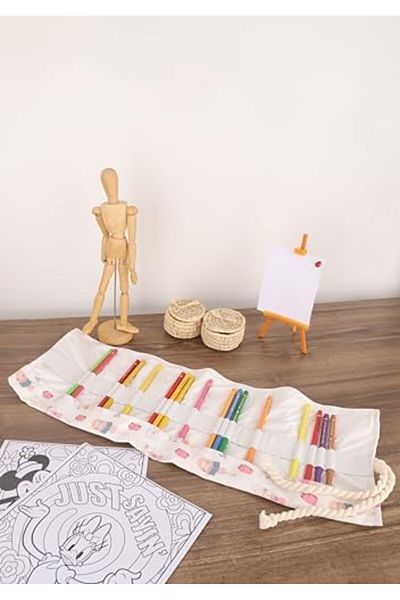 STOREMAX Ntwork 36 Compartments School Student Professional Children Adult Cloth Roll Pen Holder Pencil Case Art 10