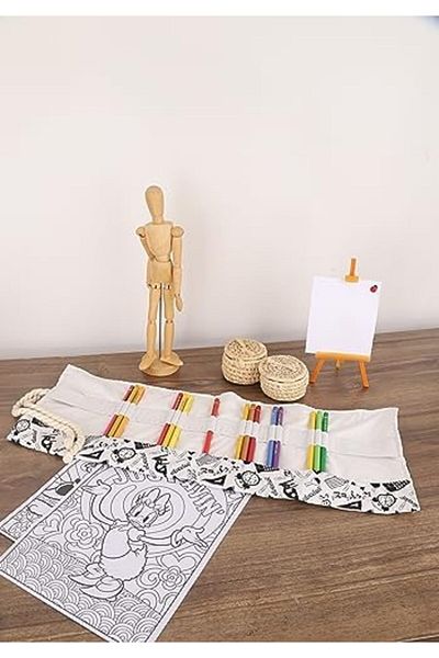 STOREMAX Ntwork 36 Compartments School Student Professional Children Adult Cloth Roll Pen Holder Art 1087243