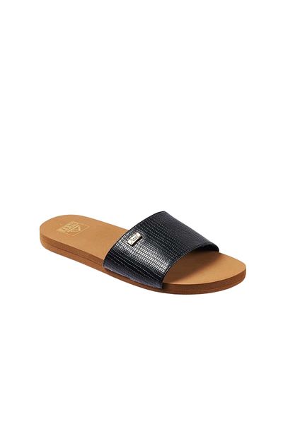 Reef Sandalen Bliss Nights Slide Pantoletten Mit Veganem Lederriemen