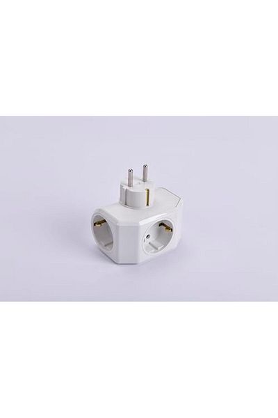 MCreative Yonca Plus White Triple Grounded Socket