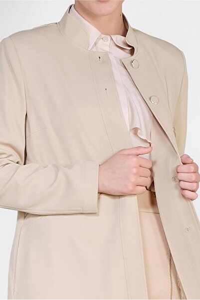 Alvina 1456 Model Waist and Back Zippered Curtain Decorated