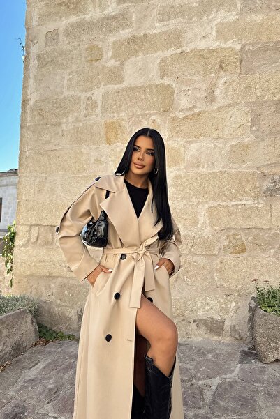 TANISA Ravena Kuşak Detay Trenckot TNS-4411