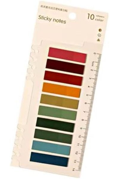 STOREMAX Sellbuystore Post İt 10 Color 200 Sheets Sticky Note Papers Sticky Notes Label Memo Notepad