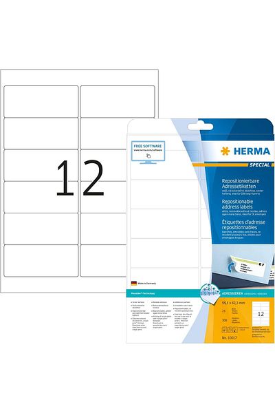 ÇAĞUR Çağur 10017 Address Sticker, Din A4, Removable 99.1 X 42.3 Mm, 25 Sheets, Paper, Matte