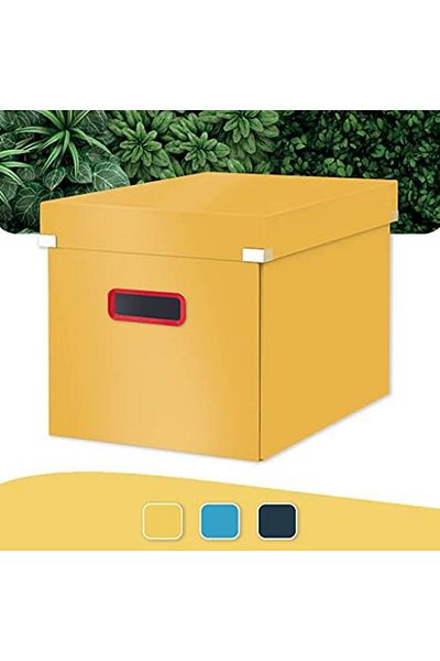 STOREMAX Mu-Artshop Cosy C&S Box Cube L, Yellow Tnca 871301