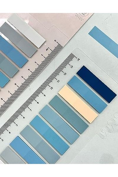 STOREMAX Ysstorex Ship Store 10 Blue Shades in Different Colors Colorful Ruled Clear Index Starcolxlectio