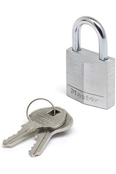STOREMAX Ntwork Lock Solid Aluminum Padlock 30 Mm, Metallic Art 1087243