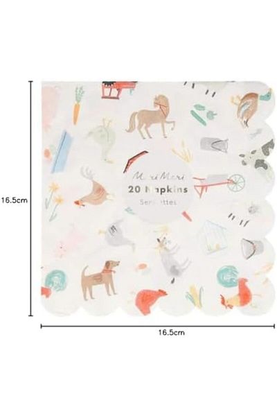 STOREMAX Mu-Artshop Meri Farm Napkin (L) (20 Pcs) Tnca 871301