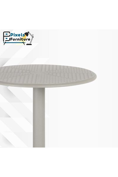 PixelsFurniture Pixel Furniture Round Plastic Table, For Indoor Or Outdoor Use