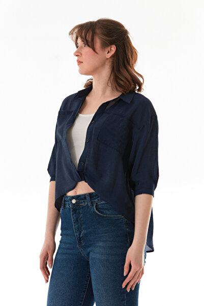 Fulla Moda Basic Body Детальна сорочка з двома кишенями