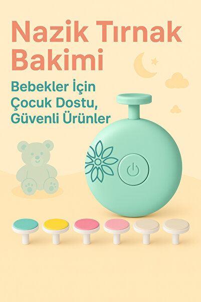 potasyum Yenidoğan Bebek Dönerli Pilli Tırnak Kesme Törpüleme Ve Bebek Bakım Makinası
