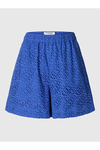 SELECTED Højtaljede shorts Broderie Anglaise
