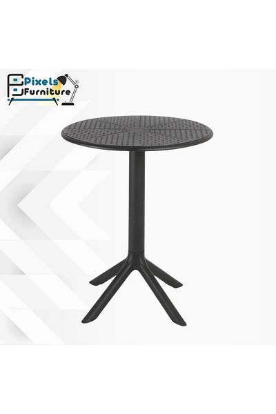 PixelsFurniture Pixel Furniture Round Plastic Table, For Indoor Or Outdoor Use