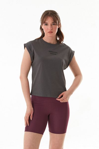 Fulla Moda Text Embossed Printed Japone Sleeve T-Shirt