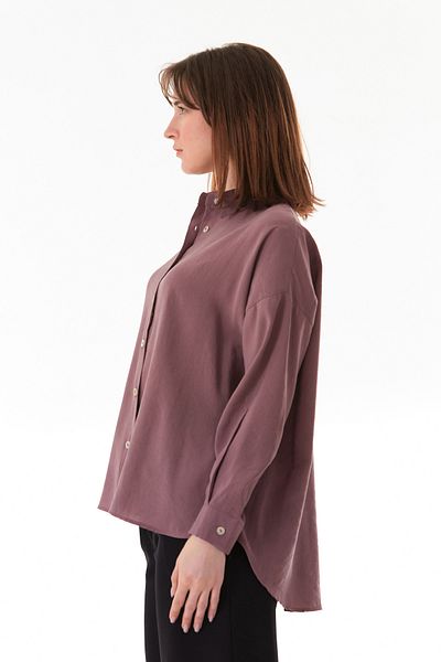 Fulla Moda Basic Oversize πουκάμισο με μακριά κουμπιά στην πλάτη