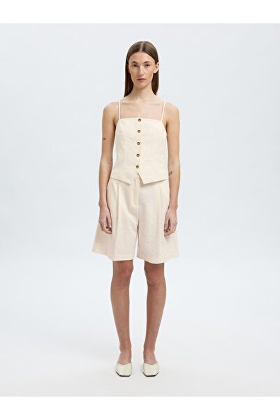 Selected Femme Spaghettiträger-Top Baumwollmix