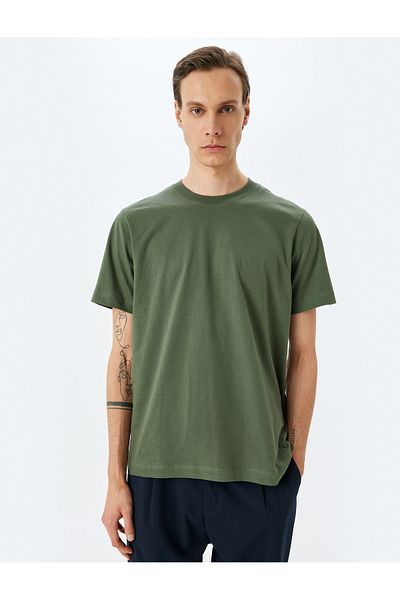 Koton Crew Neck Cotton Regular Fit Short Sleeve Basic t Shirt
