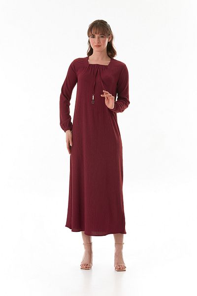 Fulla Moda Φόρεμα Fullamodest Wraped Fabric Plus Size με αξεσουάρ