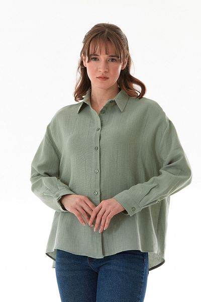 Fulla Moda Basic Buttoned Loose πουκάμισο