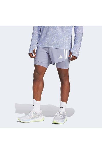 adidas Ανδρικό μωβ σορτς για τρέξιμο Otr JD2321
