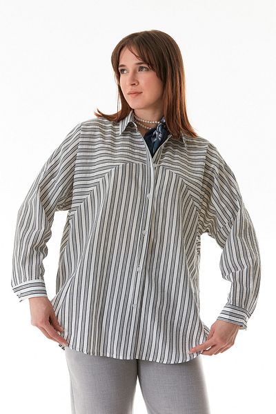 Fulla Moda Striped Oversize Shirt