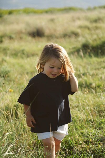 OhlalaKoala Oversize Navy Blue T-shirt and Shorts Set