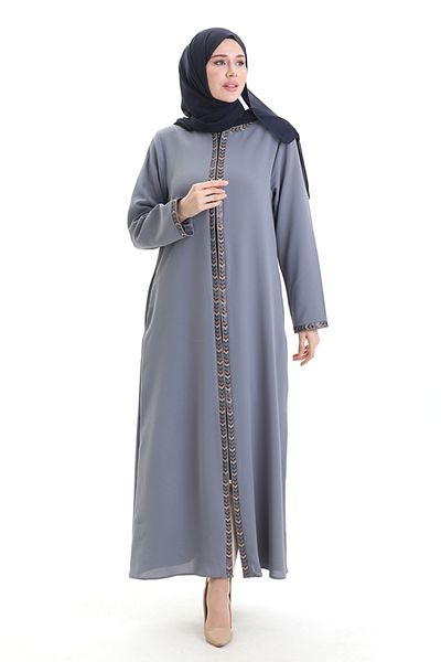 sefamerve Υφασμάτινο φερμουάρ Honeycomb Large Size 6183-03 Γκρι