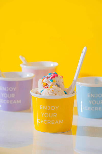 ACAR Blush 4-Piece Ice Cream Bowl Set - 200 ml