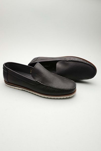Gondol Men's Genuine Leather Classic Loafer Black 44 Ttx. 601131