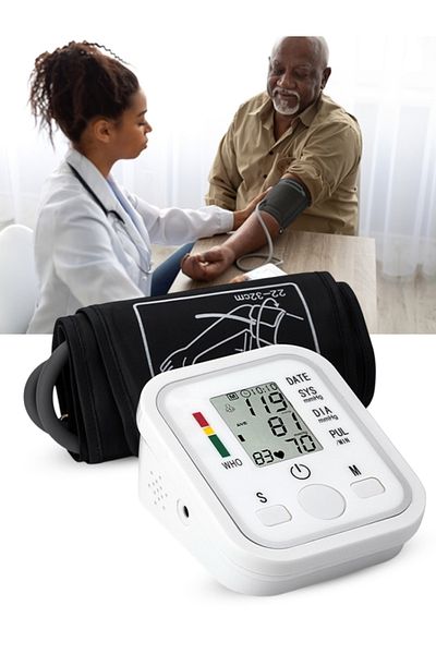 Arm Style Automatic Upper Arm Blood Pressure Monitor With Large Lcd Display – Digital & Accurate