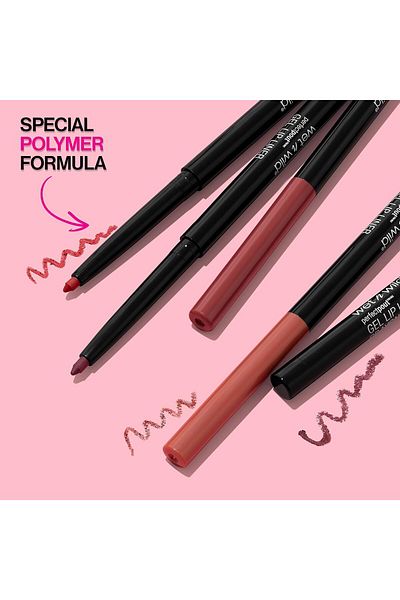 WET N WİLD wet n wild Perfect Pout Matte Retractable Gel Lip Liner Pencil, Red Gone Burgundy