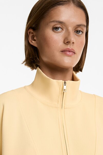 Oysho Pamuklu ve modal kumaşlı fermuarlı sweatshirt