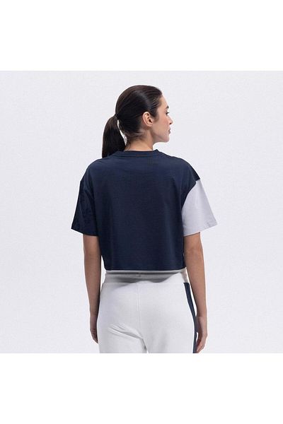 Ellesse Ef376-Nv Crop Women's T-Shirt - Navy Blue