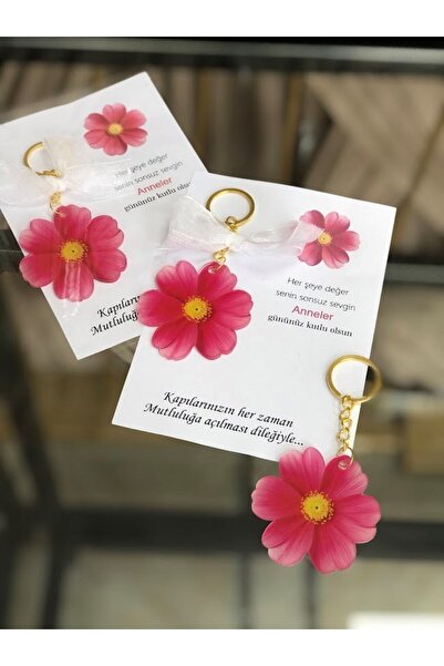 Masalsı Concept Anneler Günü Hediyelik 5 anahtarlık Anneme hediye özel çiçek ...
