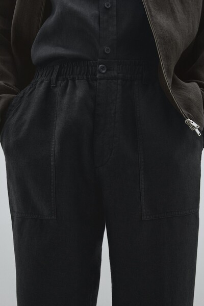 Massimo Dutti %100 keten jogger pantolon