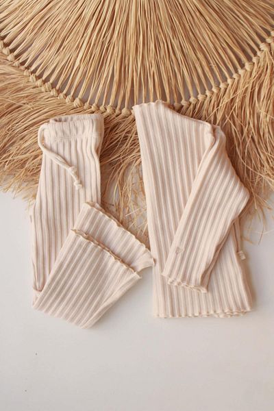 OhlalaKoala Girl's Cream Spanish Leg Set - Lower and Upper Set