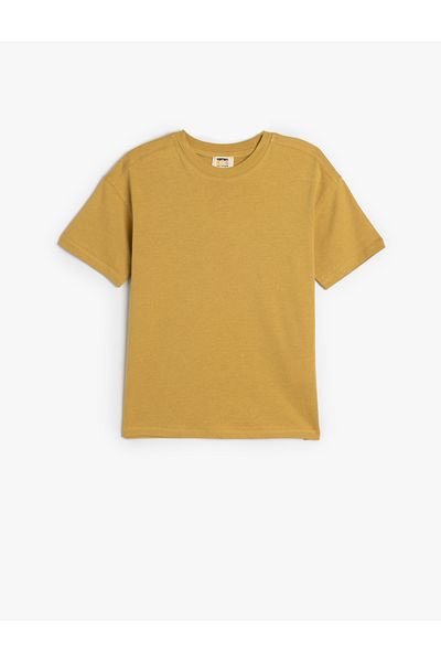 Koton Basic Oversize T-Shirt Short Sleeve Crew Neck Cotton