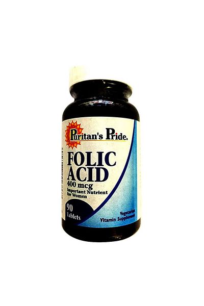 Puritan's Pride Folic Acid 400 mcg – 90 Tablets