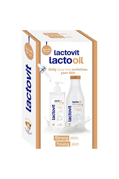 Lactovit Pachet Lactovit Gel de dus 600 ml si Lapte de corp 400 ml Lacto Oil