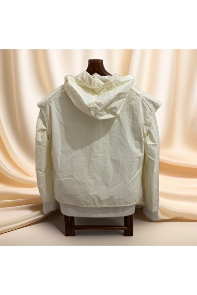 Retro Yağmurluk %100 polyester iç astarlı kol detaylı