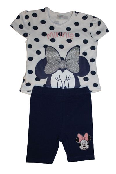 Minnie Mouse Set imbracaminte fete , Minnie Mouse, Albastru 98 CM