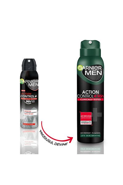 Garnier Deodorant antiperspirant spray Garnier Mineral Action Control Clinically Tested pentru barbati