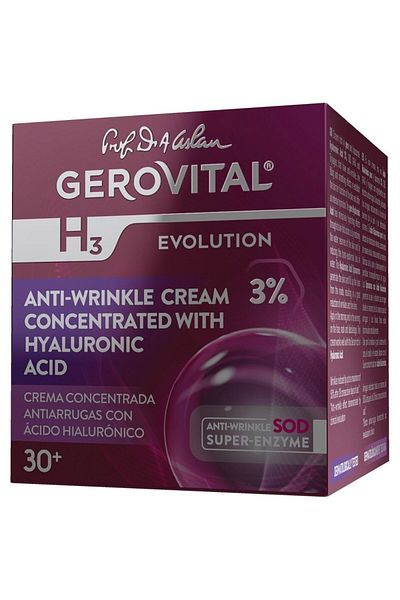 GEROVITAL Crema antirid Gerovital H3 Evolution cu acid hialuronic concentratie 3%